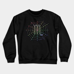 Rainbow Spiderweb Scorpio Crewneck Sweatshirt